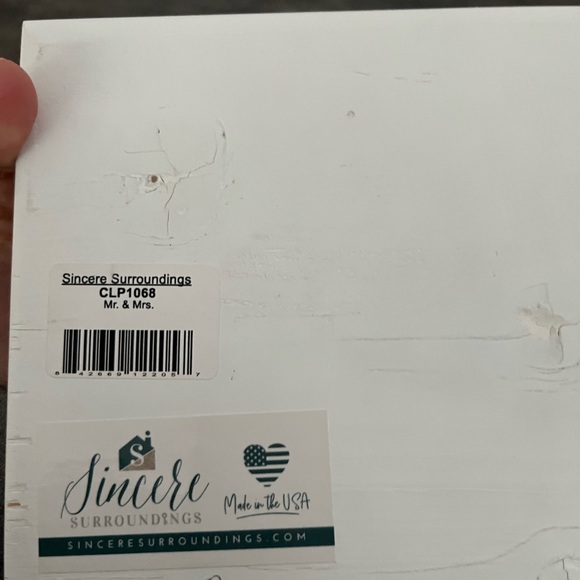 Mr & Mrs Photo Clip Plaque - Picture 3 of 3